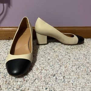 J. Crew block heels